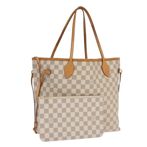 LOUIS VUITTON Damier Azur Neverfull MM Tote Bag N51107 - Picture 1 of 16